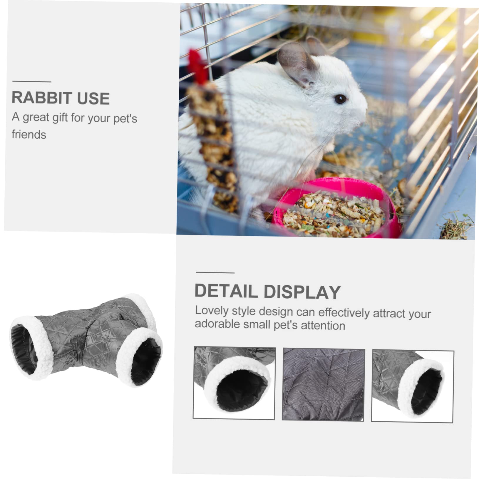 Angoily 3pièces Nid De Sommeil pour Hamster Peluche Tunnels De Jeu Confortables pour Petits Animaux Maison Hiver Douillette pour Hamsters Souris Et Gerbilles Accessoire pour Voyage Et