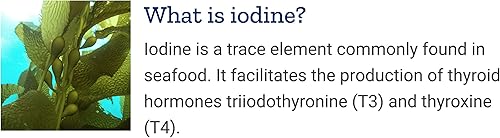 Miniatura 3 de Life Extension Yodo marino 1000 mcg, 150 cápsulas vegetales (paquete de 2) - Suplemento de yodo natural de algas y vejigas