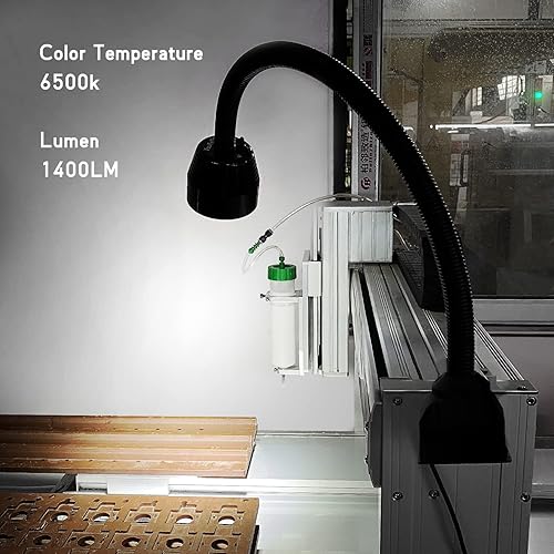 Miniatura 2 de Luz LED de torno de máquina, luz flexible para taller de trabajo IP66, impermeable, 1400 lúmenes, 110 V-220 V..