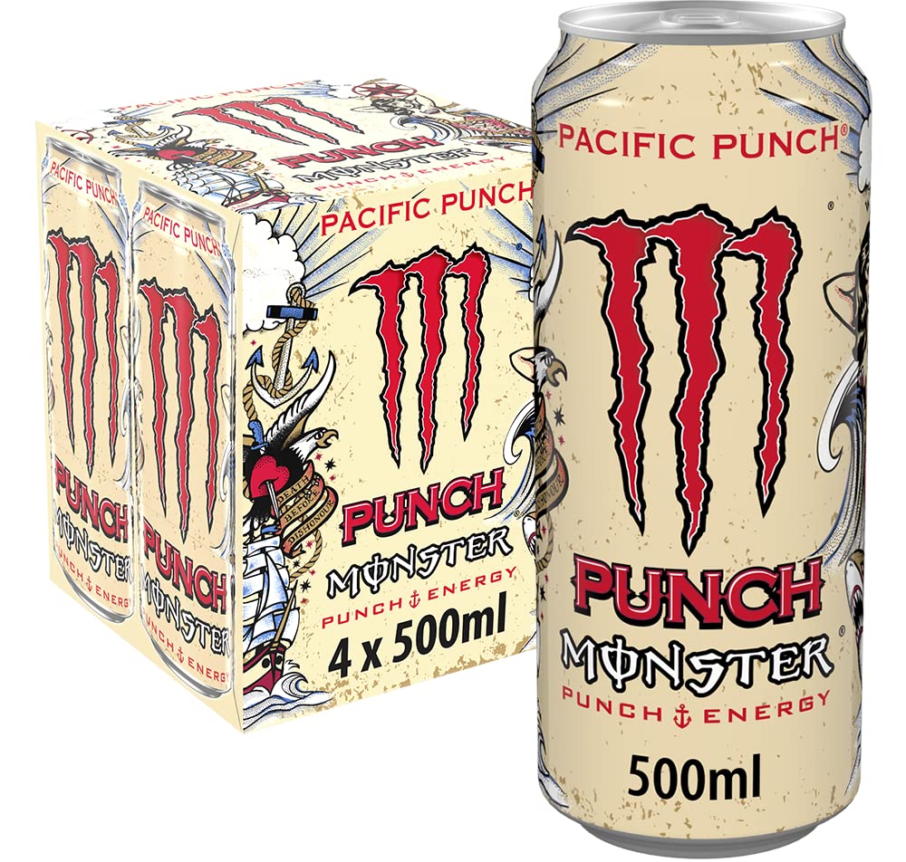 Pacific Punch Energy Drink 4 x 500 ml