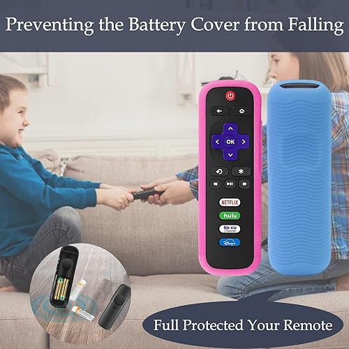 Miniatura 10 de Paquete de 3 fundas a distancia para Roku  TCL  Hisense Roku  Funda protectora universal de silicona para Roku Express 4K+ 2021  Roku Streaming