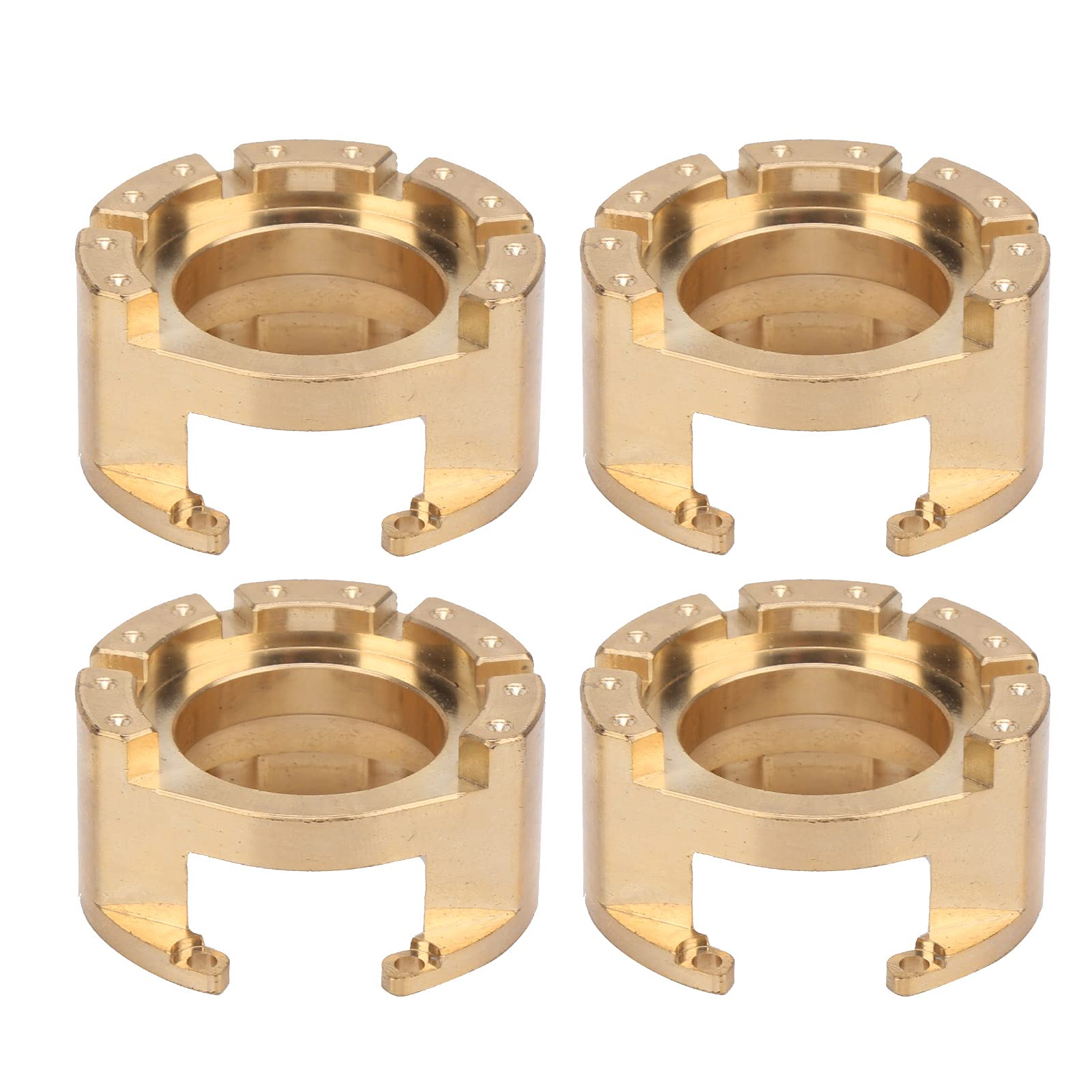 Set Contrappesi in Ottone per ‑4 RC Crawler Contrappeso Durevole per Controllo di Precisione 39 Mm Oro 2 Paia (2 paia)