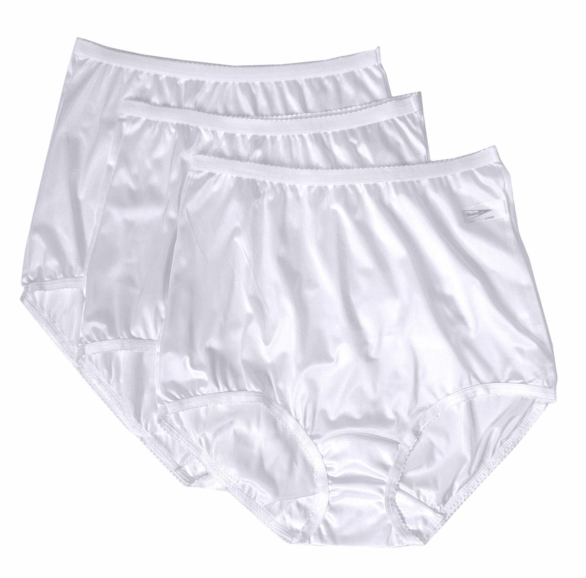 Shadowline Damen-Höschen, Nylon, Übergröße, 3 Stück