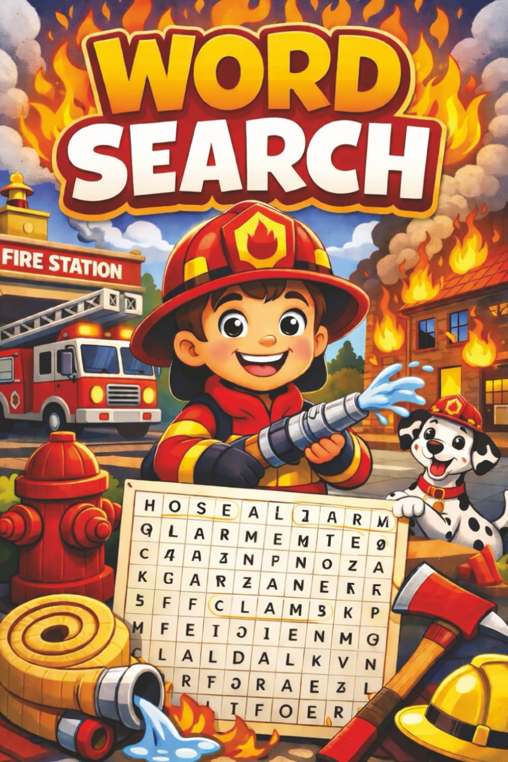 FireFighter Word Search Puzzle Book: FireFighter Word Search Puzzle Book: Word Search Puzzles of FireFighter Theme | Take your word search puzzle to ... 110 pages | +50 Puzzles | Solutions Included