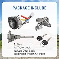 Vista 6 de Juego de cilindros de bloqueo completo Barril de arranque de encendido compatible con Hyundai Sonata 2009-2014 Hyundai Sonata 2011-2015 Hybrid