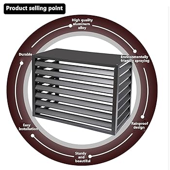 Amazon.co.jp: エアコン室外機カバー、エアコン室外機支持枠