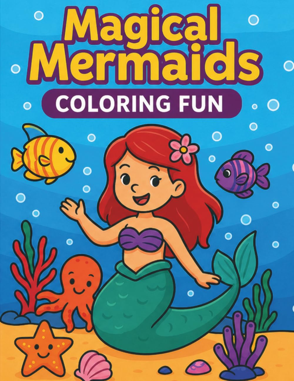 Magical Mermaids: Coloring book fun