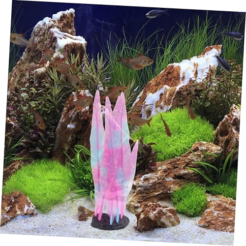 Miniatura 8 de minkissy Decoración de acuario visual para acuario, decoración luminosa para pecera, adorno de pecera, decoración de acuario, accesorios de paisaje,