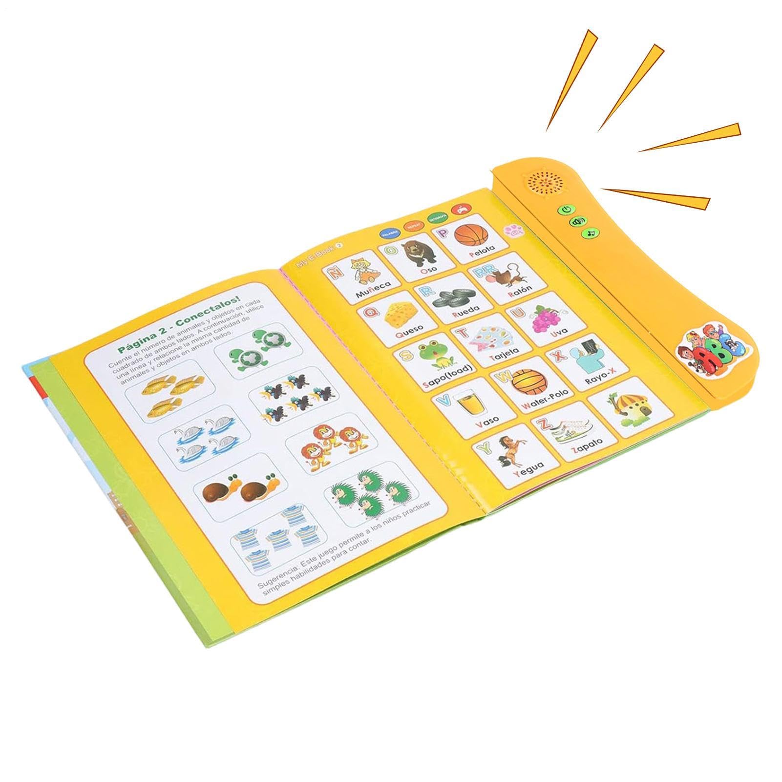 Libros Para Niños Con Botones De Sonido - Educativo Bilingüe Para Aprender Palabras,Libros Educativos Sonoros Para Niños,Para Niños Y Niñas 3 Años, Cumpleaños, De La Casa Escuela