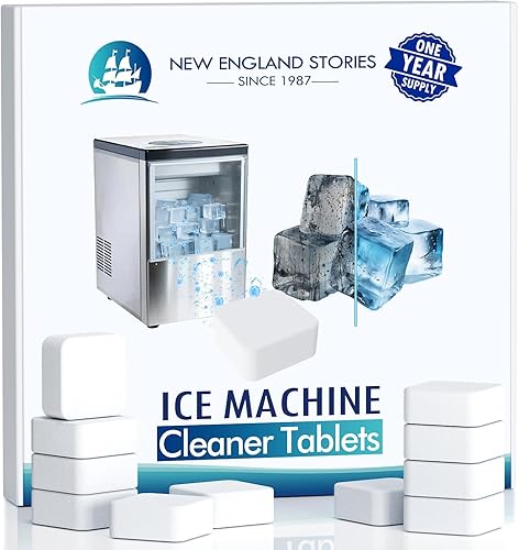 Tabletas limpiadoras y descalcificadoras para máquinas de hielo, fórmula segura de níquel de 24 unidades, removedor de incrustaciones para máquinas