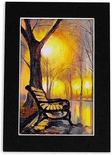 Miniatura 7 de Tapete negro de 8.5 x 11 pulgadas para fotos de 5 x 7 pulgadas, precortado negro con núcleo negro para marcos de 8.5 x 11 pulgadas, corte biselado