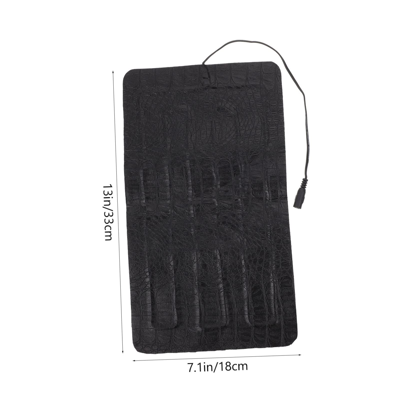 Tappetino Riscaldante per Rettili USB 3 Livelli di Temperatura, Materiale in Ecopelle Nera, Portatile e Adatto per Animali Piccoli e Terrari all’Aperto