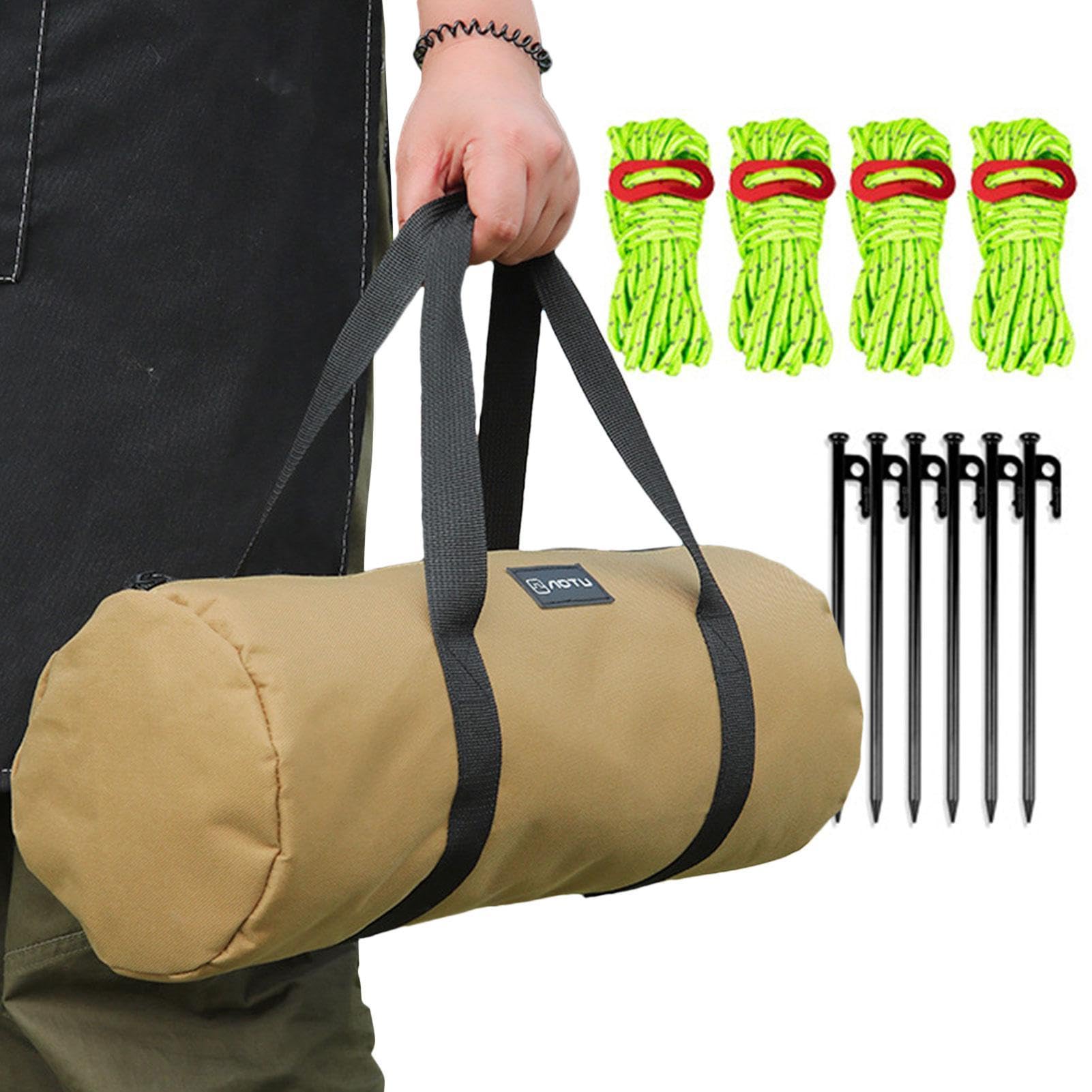 Kit Sardines Tente Pochette Portable pour Outils, Piquets De Tente, Clous