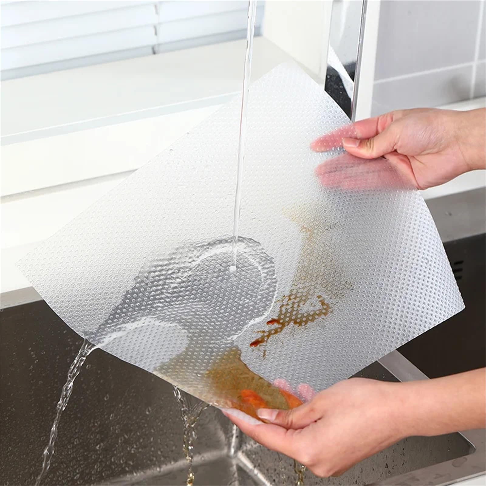4 Rollen 3,0 m Regaleinlagen, Schrankmatte, Kühlschrank, Schubladenmatte, Regalabdeckungen, wasserdichte Schrank-Tischset-Tischunterlage FüR KüChenschräNke(30x300cm)