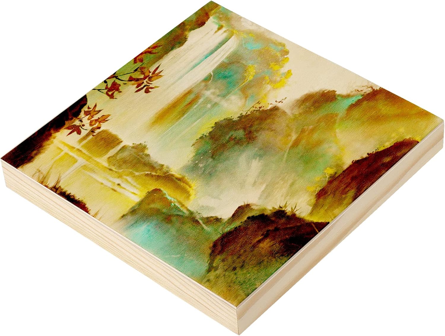 JOIKIT 20 Pack Wood Canvas Panels 6 x 6 x 5/8 Inch, Wooden Canvas Board 15x15x1cm Unfinished Wood Cradled Painting Panel Boards, Artist Wooden Canvases for Burning, Pouring, String Art, Crafts