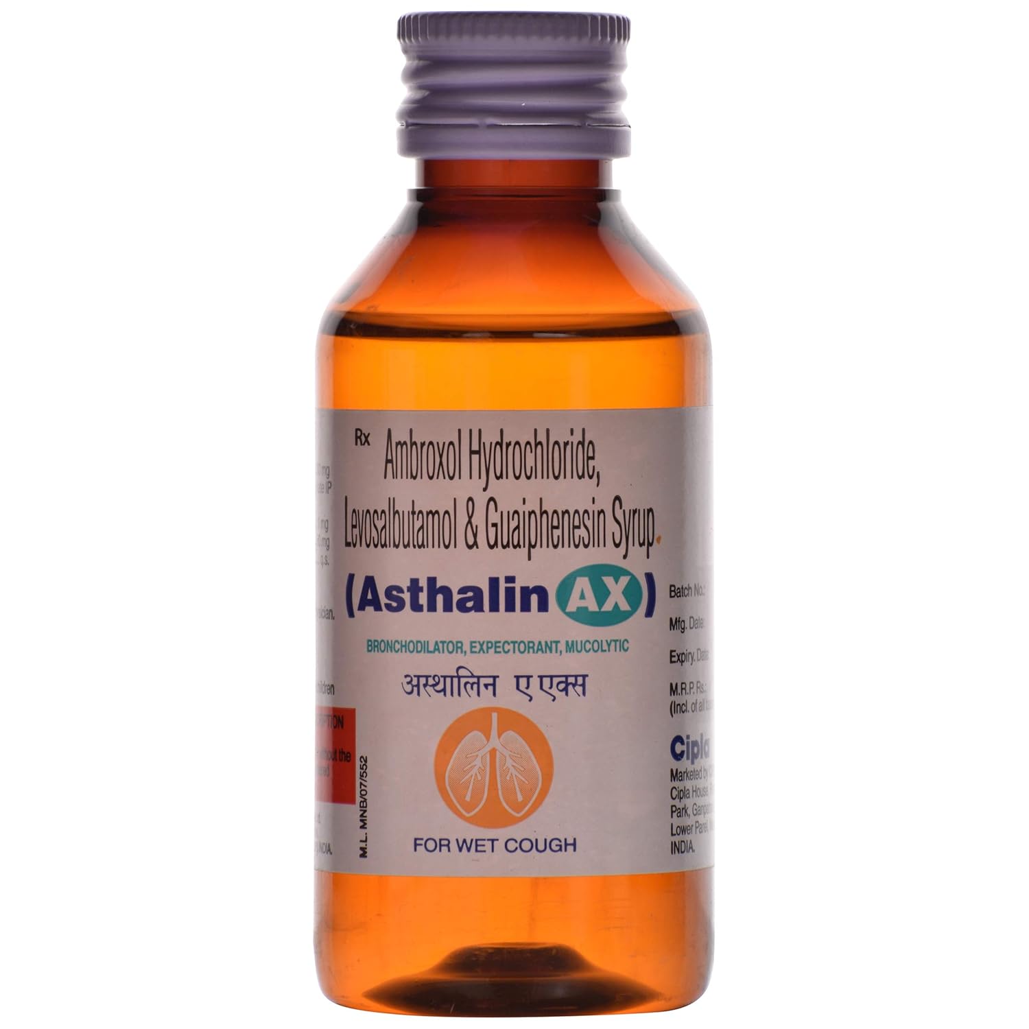 Asthalin AX Bottle of 100 ml Syrup Amazon.in Health & Personal Care