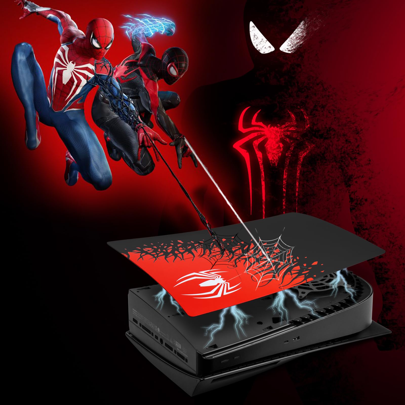 スパイダーマン ディスク版　プレイステーション5 カバー　ps5 PS5に「Marvel's Spider-Man 2」特別仕様。カバーやコントローラ