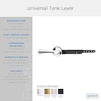 Vista 3 de Gerber Maneta universal para tanque de inodoro GA70036054BS acabado negro satinado