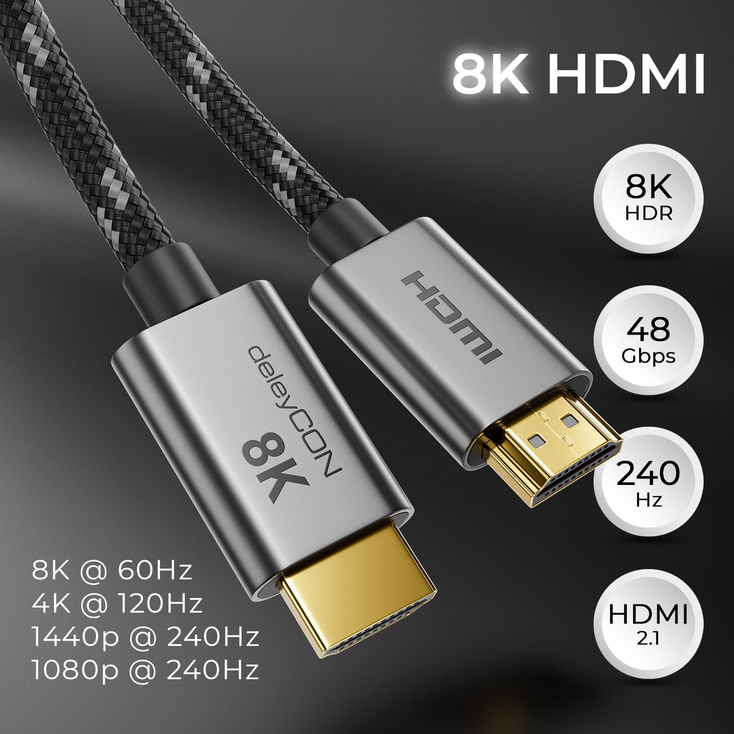 Erste HDMI 2.1-Kabel (8K, 4K@120Hz, 48G) auf bestellbar - 4K Erste HDMI 2.1-Kabel (8K, 4K@120Hz, 48G) auf bestellbar - 4K