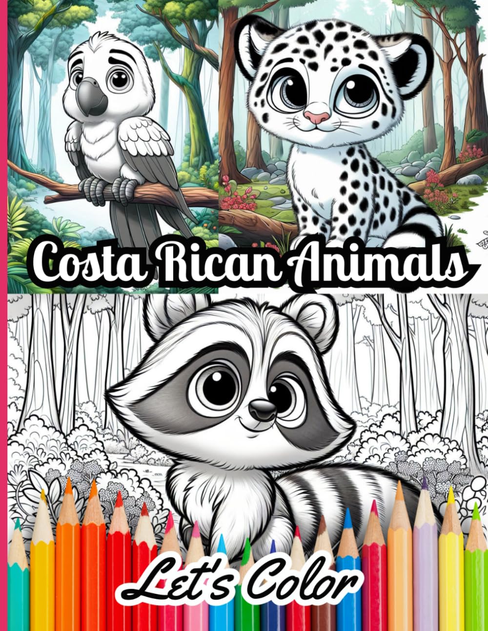 Costa Rican Animals: Let's Color
