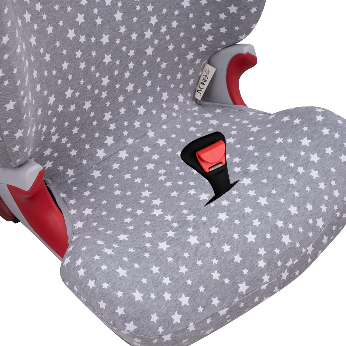 JYOKO KIDS Bezug kompatibel mit Römer KIDFIX II XP SICT, kidfix 2 S, Kidfix Z - Line (WHITE STAR, MIT AUGE)