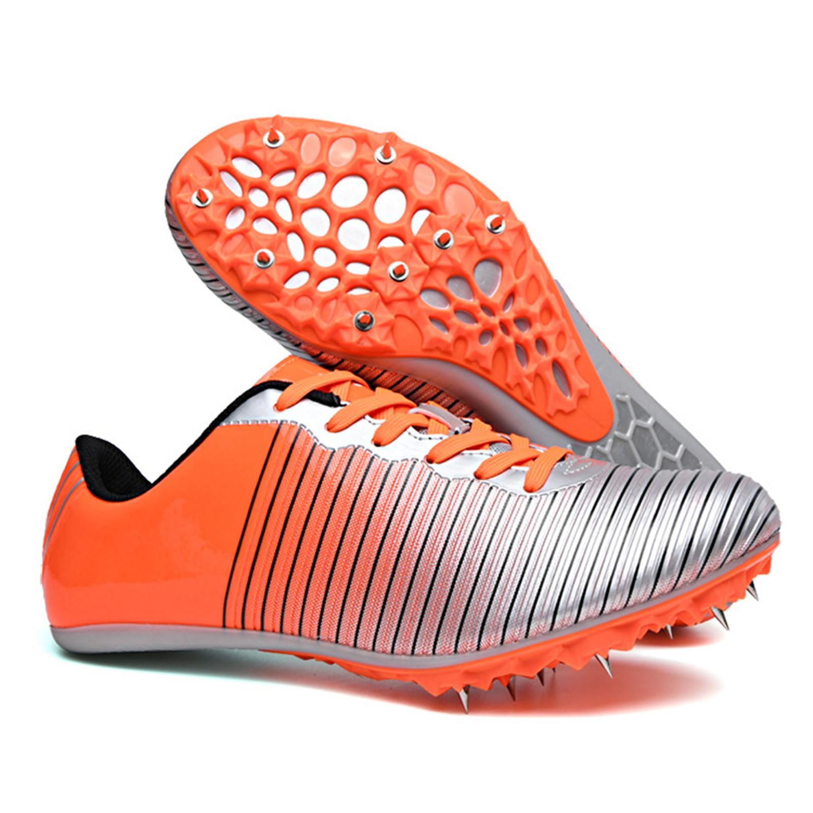 Zapatillas De Atletismo,Zapatillas Deportivas con Clavos De 8 Clavos,Zapatillas de Atletismo Antideslizantes,Zapatillas de Clavos para Sprint,Running