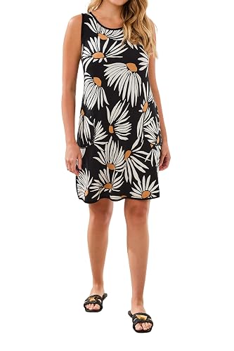Tribal Women's Two-in-one Reversible Sleeveless Dress