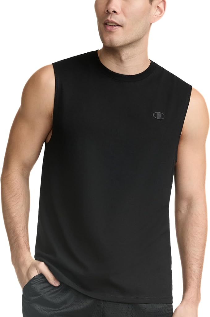 Champion Men's Muscle Tank, Classic Graphic Muscle Tee, Sleeveless T-shirt for Men (Reg. Or Big & Tall)