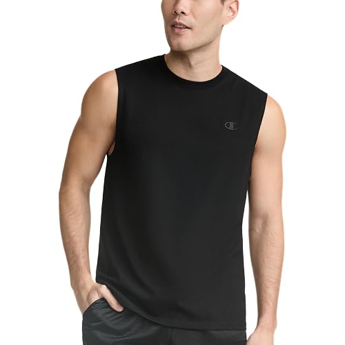 Champion Men's Muscle Tank, Classic Graphic Muscle Tee, Sleeveless T-shirt for Men (Reg. Or Big & Tall)