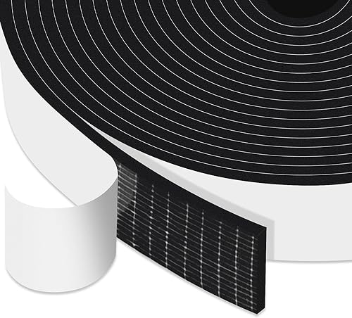 Rollo de cinta aislante de espuma adhesiva fuerte mejorada para aislamiento de marcos de puertas, ventanas, aire acondicionado, tira de sellado de