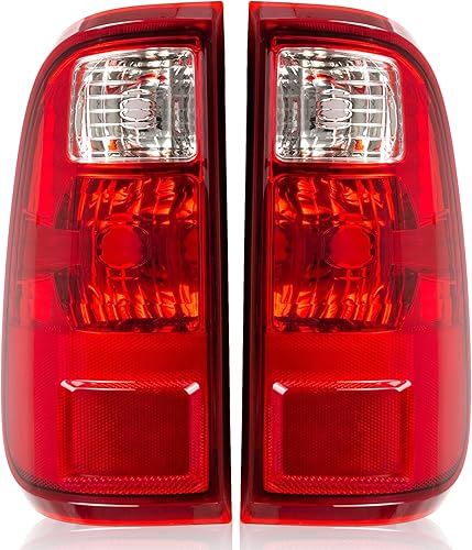 RANSOTO Luces traseras compatibles con Ford F250 F350 F-250 F-350 F450 F550 Super Duty 2008-2016 carcasa de la luz trasera del lado del conductor y