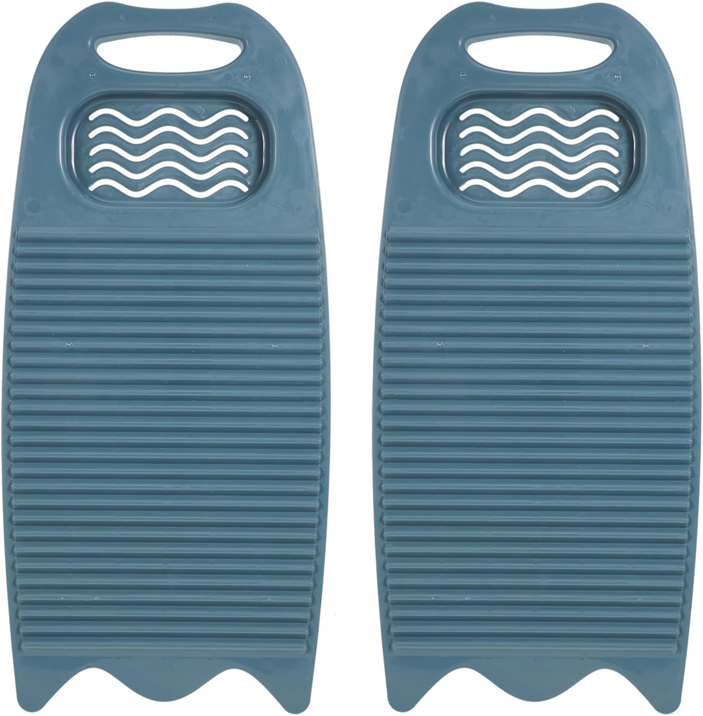 2PCS Washboard for Laundry: Household Plastic Wash Board for Hand Washing Clothes - 17.7x7.9" Manual Clothes Washing Scrubbing Pad