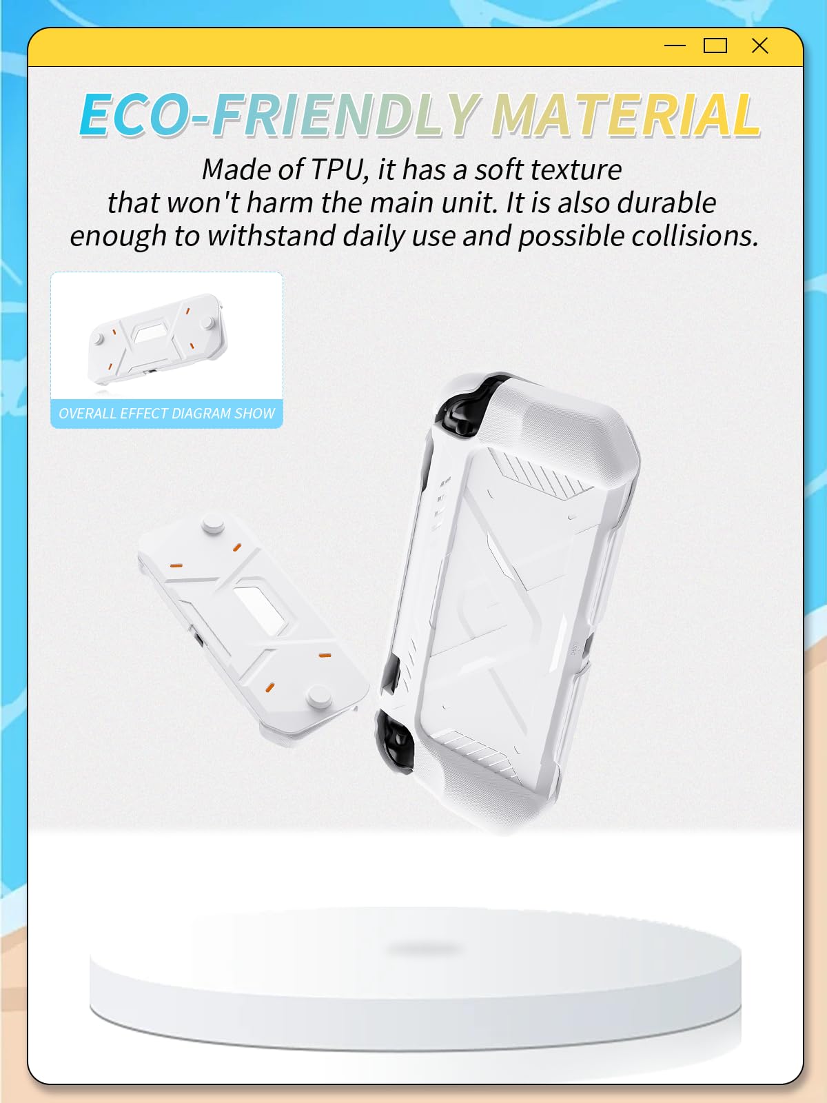 Cover per Nintendo Switch 2, custodia morbida in TPU e guscio rigido in PC per Switch2 con stile Mecha e protezione completa e design integrato, bianco