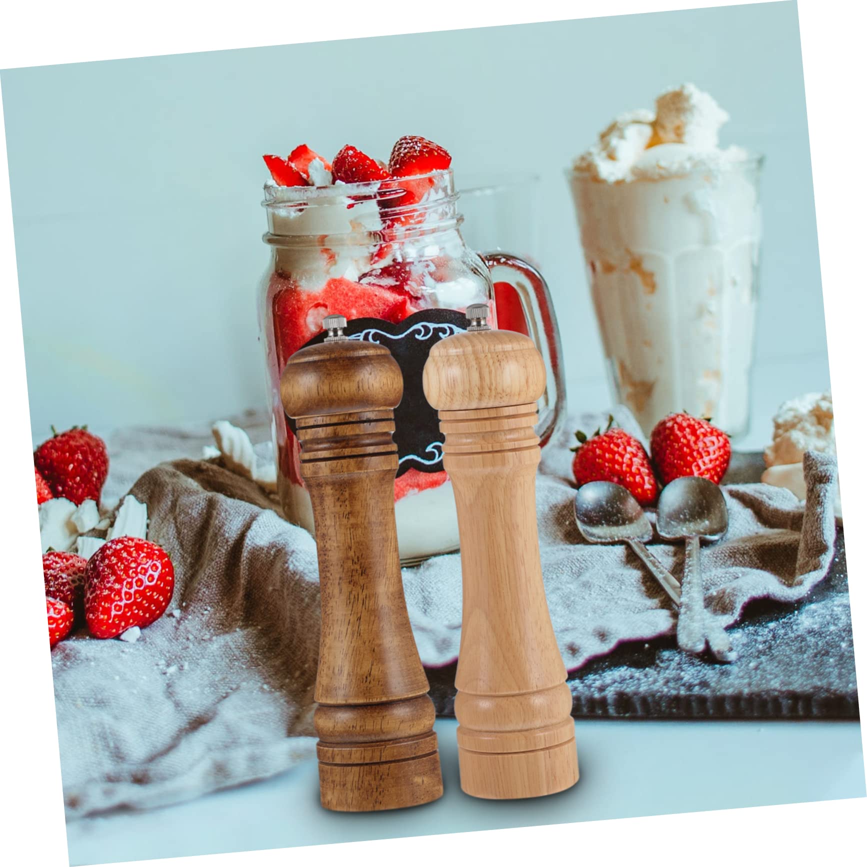 Unomor 2 Pcs Pepper Grinder Manual Pepper Mill Salt and Pepper for Grinders Refill Coffee Bean Grinders Manual Coffee Grinders Hand Grinder Sea Salt and Pepper Ceramic Grinding Core