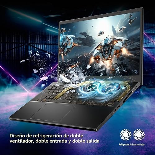 ASUS Ordinateur portable de jeu TUF A16 - AMD Ryzen 7 7445HS Beat i7-12650H - RTX 4050-32 Go de RAM | SSD de 1 To - Clavier rétroéclairé RVB - WUXGA 16" 144 Hz - Windows 11 - Copilote PC portable - 4