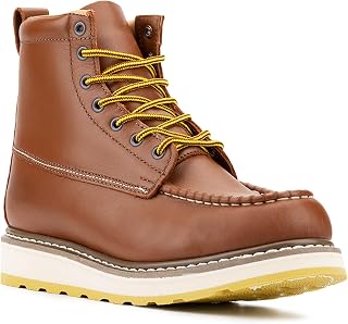 SureTrack 6'' & 8'' Men's Soft Toe Wedge Work Boots, Slip Resistant, EH