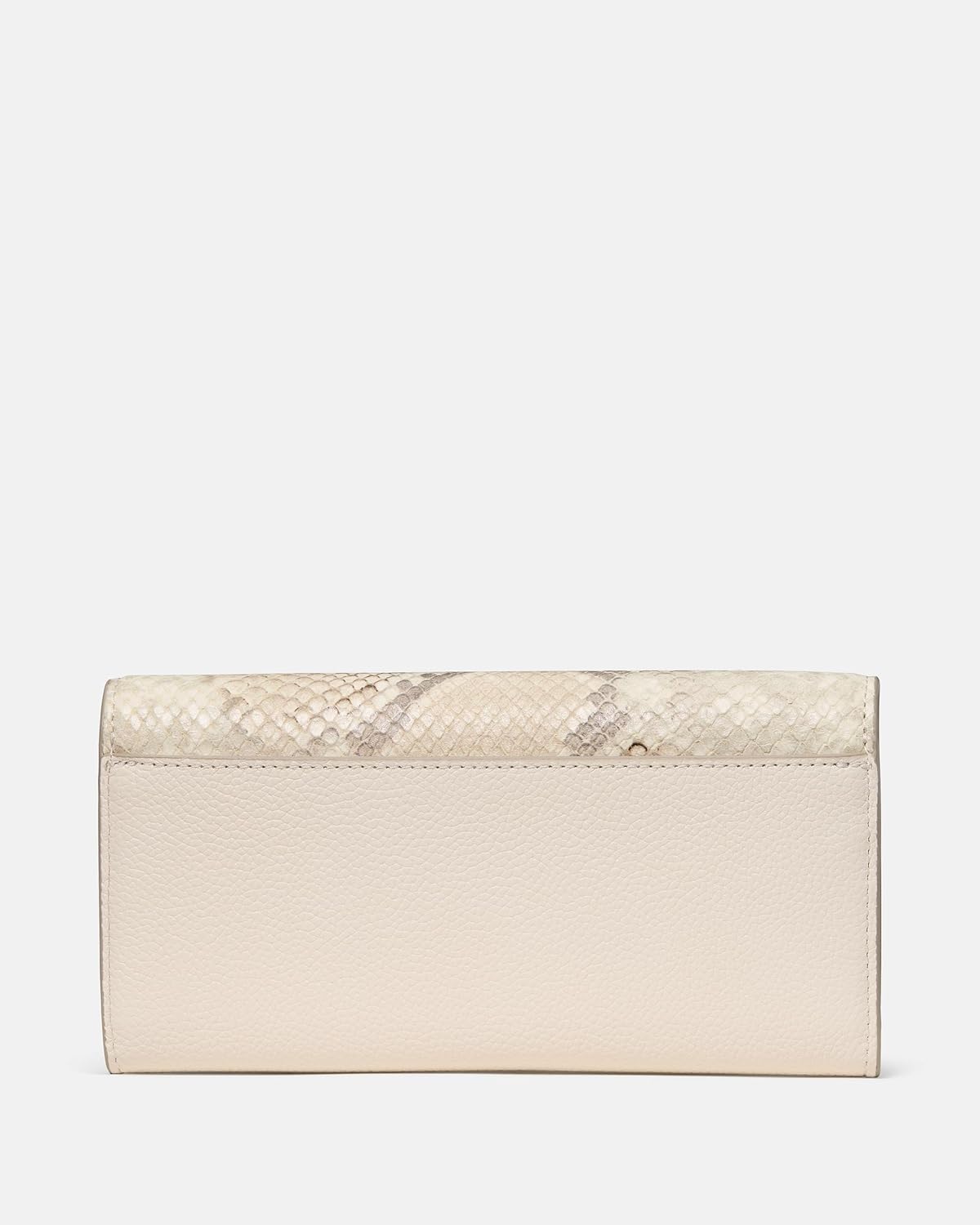 Deco Pebbled Leather Large Flap Wallet