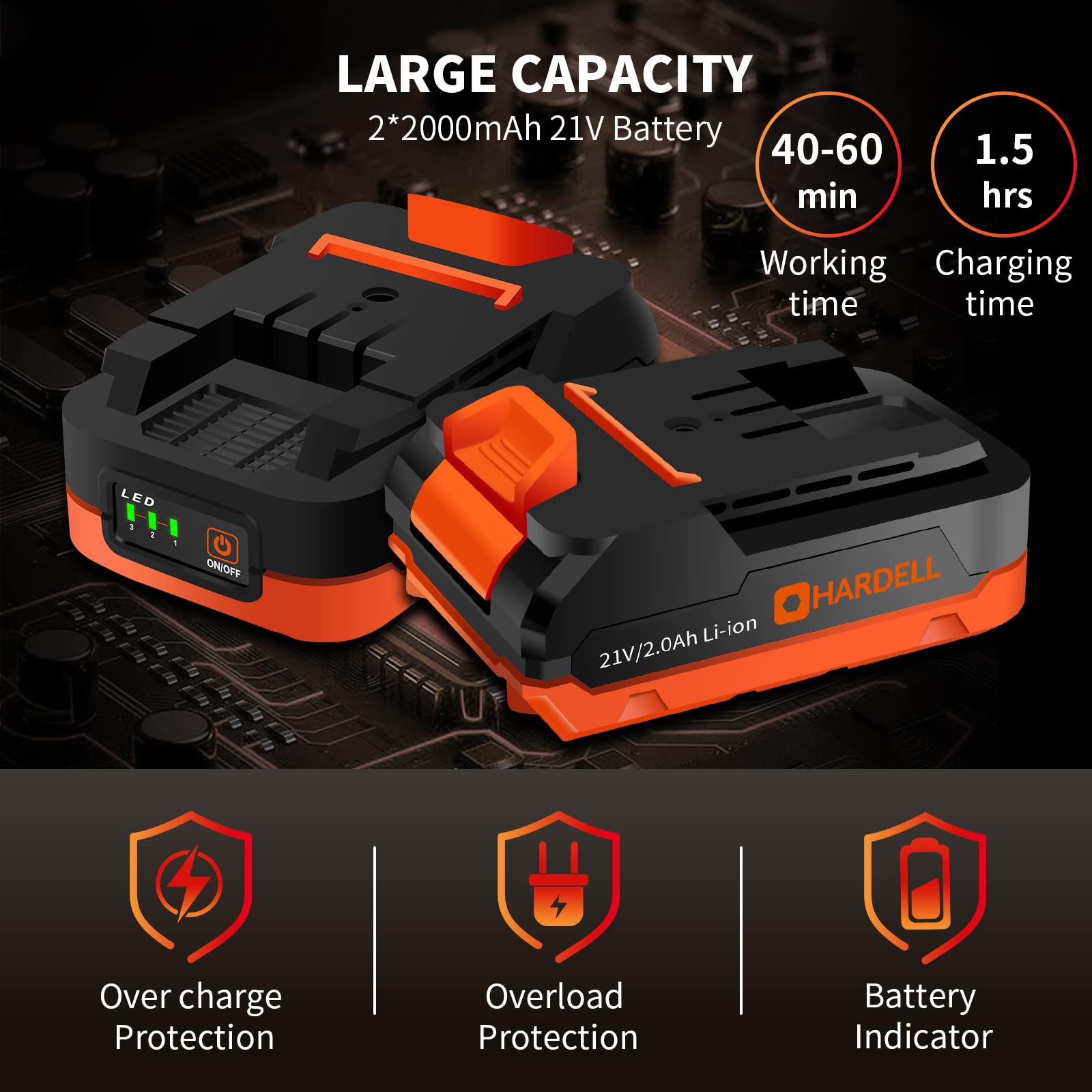 HARDELL Mini Chainsaw 6 Inch Cordless, Handheld Portable Electric ...