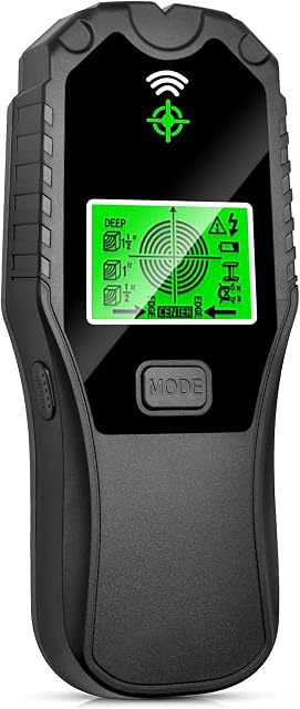 Accurate Stud Detector Live Wire Detector for Wall - Electric Cable Scanner Pipe Finder - Easy to Use & Read on LED LCD Display