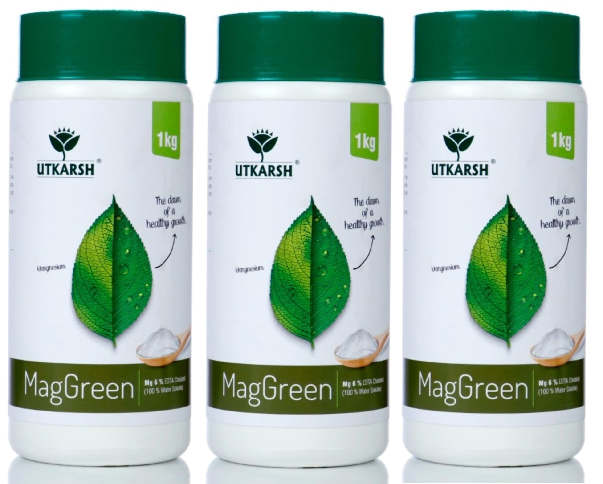 Utkarsh MagGreen (Magnesium Mg 5% EDTA Chelated, 100% Water Soluble Foliar Spray Fertilizer) Increases Chlorophyll, Promotes Healthy Green Plants/Crops, Home Garden (3 Kg; Pack of 3 of 1 Kg) (B0D7CB6N37) Amazon Price History, Amazon Price Tracker