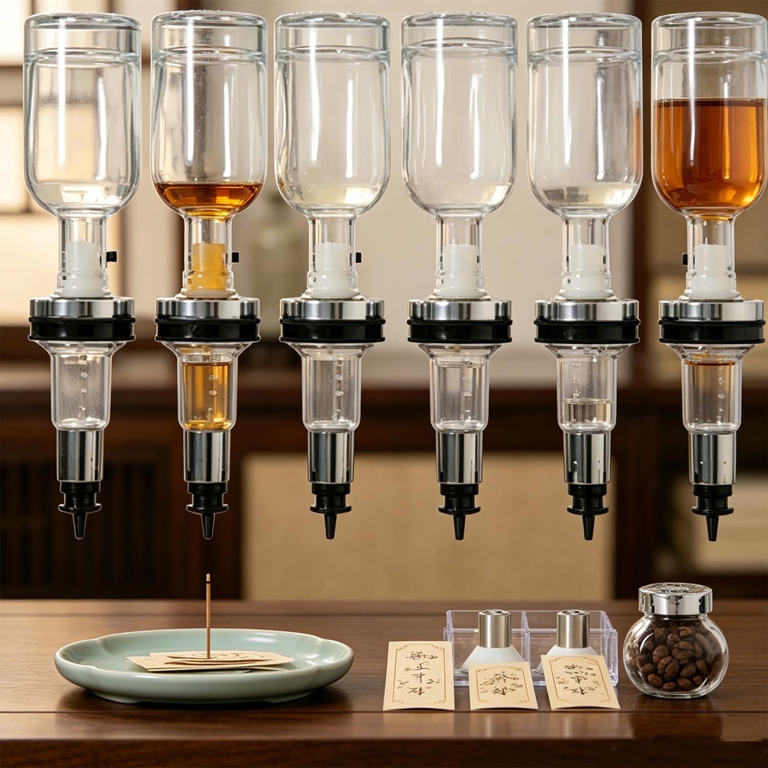 XueFulxion Premium manual liquid rack adopts anti-sway design for safe dispensing. All washable parts and tough materials support long-term daily commercial application steadily. 6heads