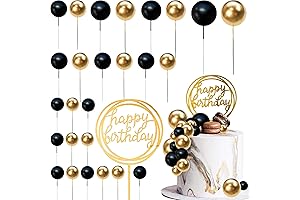 Black and Gold Cake Toppers: Embellish Your Celebrations with Elegance and Joy