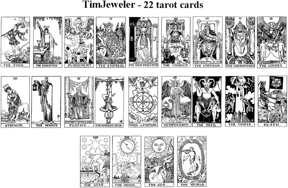 Silver Tarot Card Ring 22 CARDS Dainty, Friendship Gift