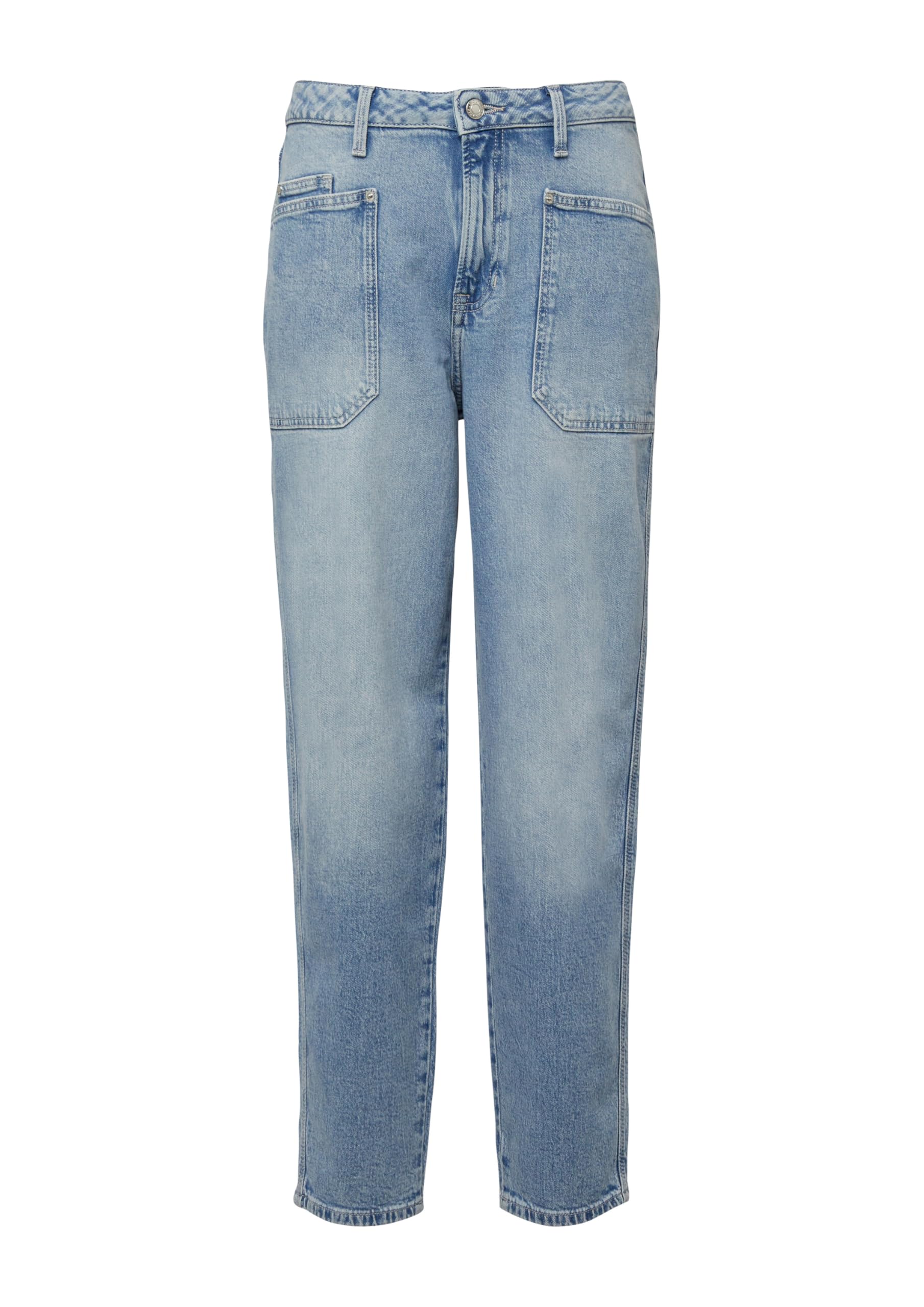 s.Oliver Damen Ankle Jeans, Mom Fit Ankle-Jeans Mom/Regular Fit/High Rise/Tapered Leg