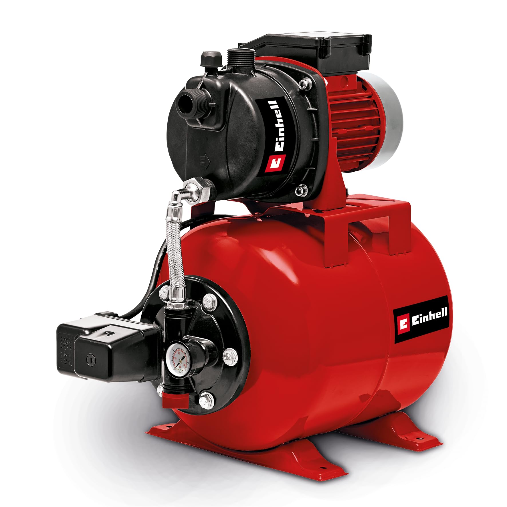 Einhell Hidrofor GC-WW 6538 (650 W, 3,6 bar basınç, 3800 L/saat debi, entegre basınç anahtarı, manometre, 20 L tank) - 4173190