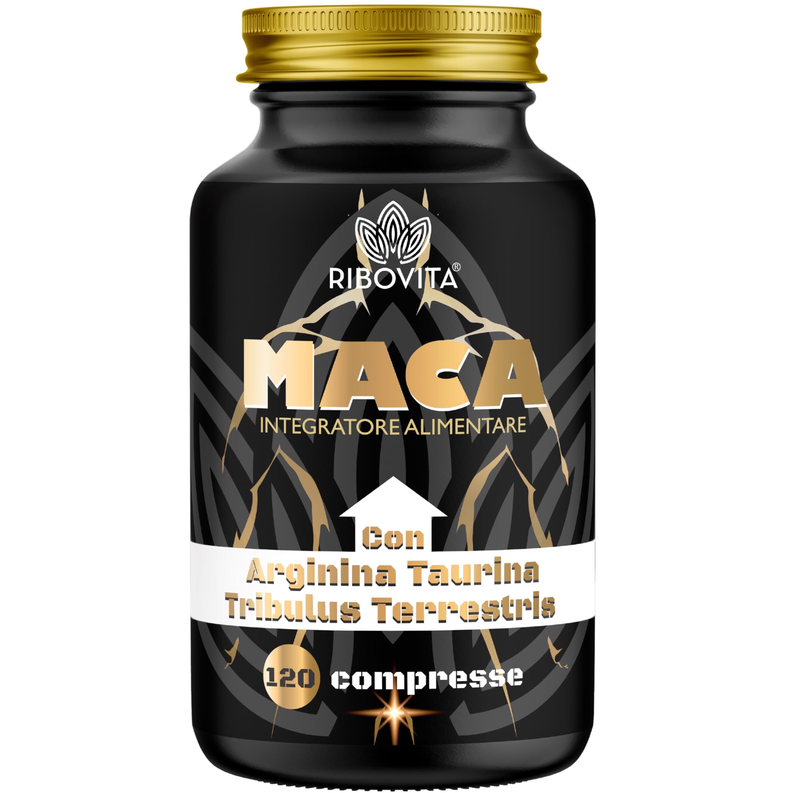 Maca Peruviana Nera 11.500mg con Taurina, Arginina e Tribulus - Integratore Ener
