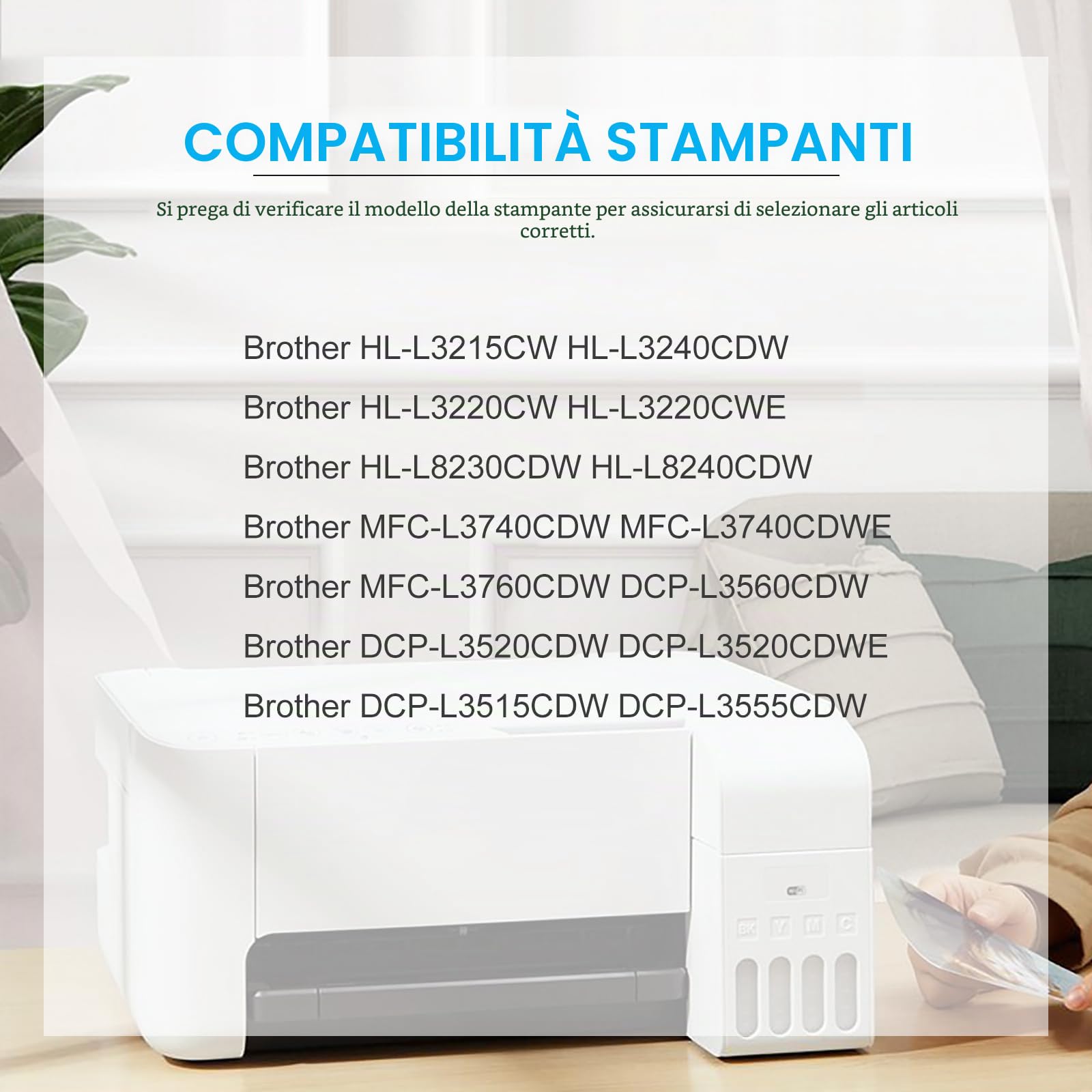 BAISINE TN-248 TN-248XL Toner Compatibile per Brother TN248CMYK TN248XL per Brother MFC-L3740CDWE MFC-L3740CDW MFC-L3760CDW HL-L3220CW HL-L3220CWE DCP-L3520CDW DCP-L3520CDWE DCP-L3560CDW MFC-L8390CDW
