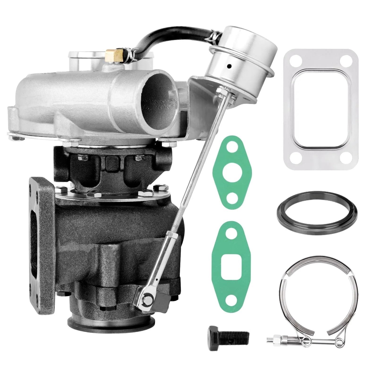 Turbocompresseur voiture Turbocompresseur V refroidi à l'huile T3 .63 + ligne pour 1,5 l-2, l 4 6 cylindres