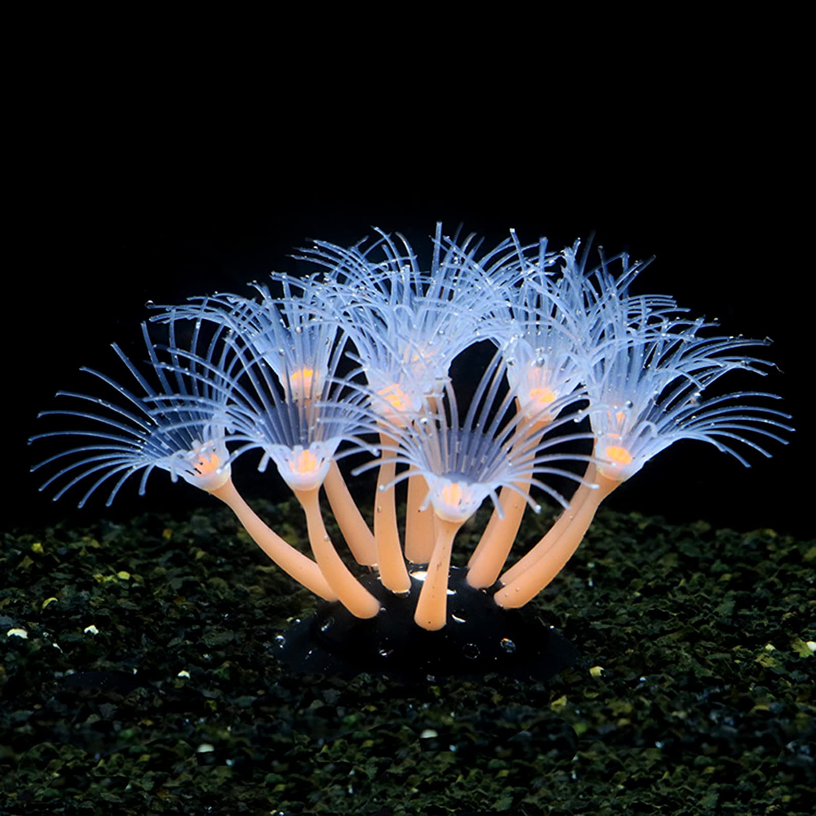 Corail artificiel lumineux en silicone pour aquarium, terrarium phosphorescent, faux corail ornement plante