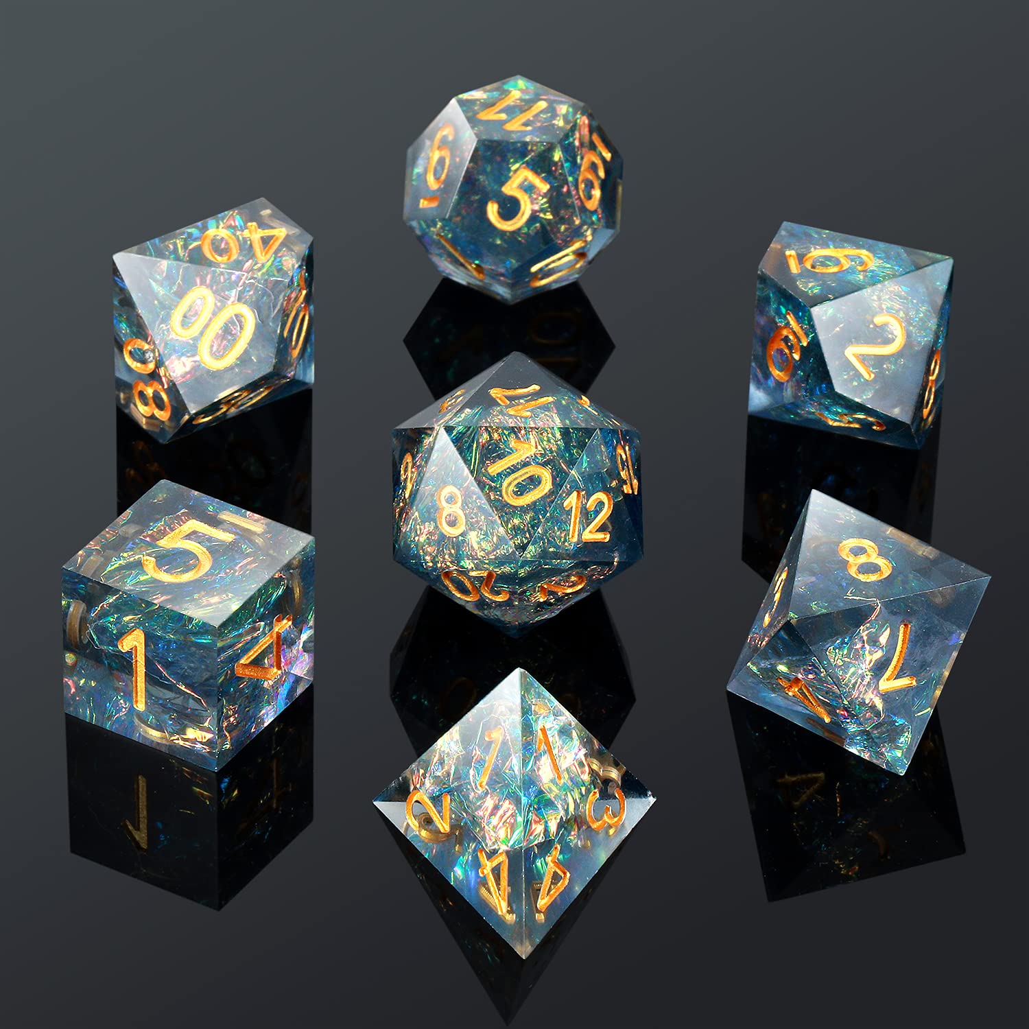 27 Dados De 6 Caras Con Bordes Redondeados – Acrílico Para Juegos De Mesa Y Rol